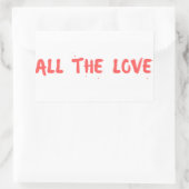 "All the Liebe" - Harry Styles Rechteckiger Aufkleber (Tasche)