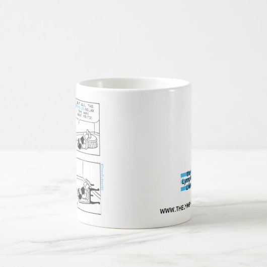 "All the Lymphies Relax This way" Elevation Nancy Kaffeetasse (Mittel)