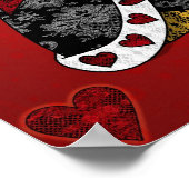 'All the Queen's Hearts' Print Poster (Ecke)