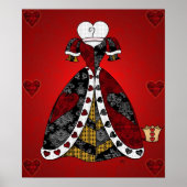 'All the Queen's Hearts' Print Poster (Vorne)