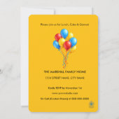 All the Thing I love Childs Birthday Einladung (Rückseite)