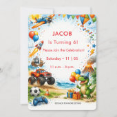 All the Thing I love Childs Birthday Einladung (Vorderseite)