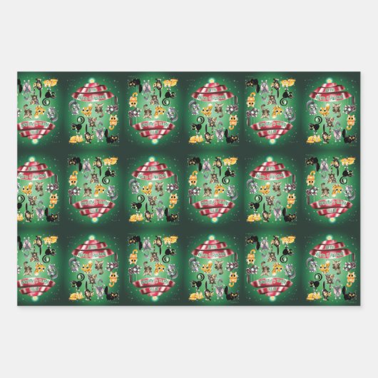 ALL THE WARM & FUZZIES von Jeff Willis Art Geschenkpapier Set (Vorderseite 3)