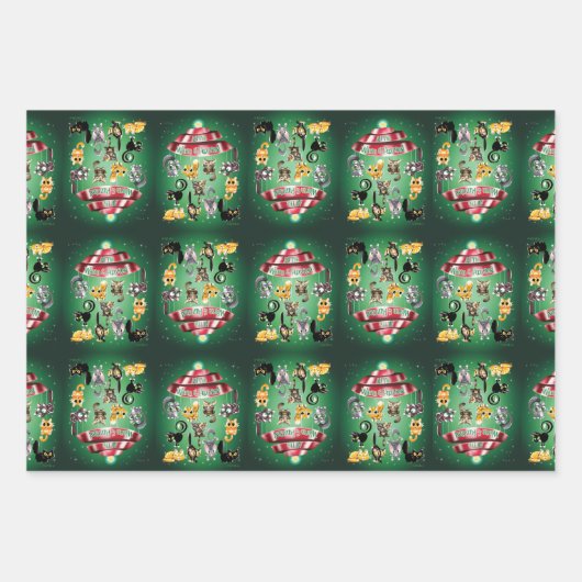 ALL THE WARM & FUZZIES von Jeff Willis Art Geschenkpapier Set (Vorderseite)