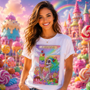 All These Flavors Zucker-Schädel-Süßigkeiten-Tarot T-Shirt