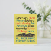 All These I Have Found in Books Postkarte (Stehend Vorderseite)