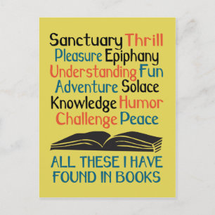 All These I. Have Found in Books Postkarte