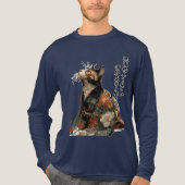 "All Things Change" Japanese Cat in Kimono Tri-Blend Shirt (Vorderseite)