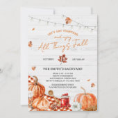 All Things Fall Festival Party Invitation Einladung (Vorderseite)