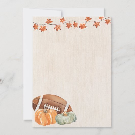 All Things Fall Harvest Party Festival Pumpkin Einladung (Rückseite)