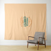 All things I can do through Christ who strengthens Wandteppich (Beispiel (Horizontal))