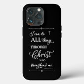 All Things Through Christ - Philippians 4:13 Case-Mate iPhone Hülle (Rückseite)