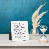 All Things Through Christ - Philippians 4:13 Fotoplatte (InSitu)