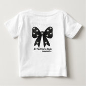 All Tied Up In Style – Chic Minimalist Bow T-Shirt (Rückseite)