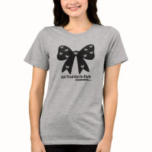 All Tied Up In Style – Chic Minimalist Bow T-Shirt