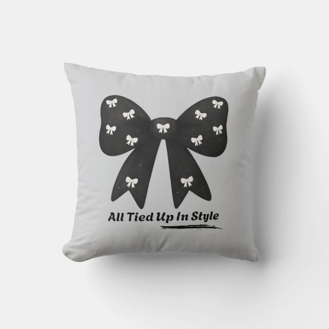 All Tied Up In Style Throw Pillow Kissen (Vorderseite)