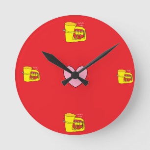 All Time is Tuba Time Runde Wanduhr