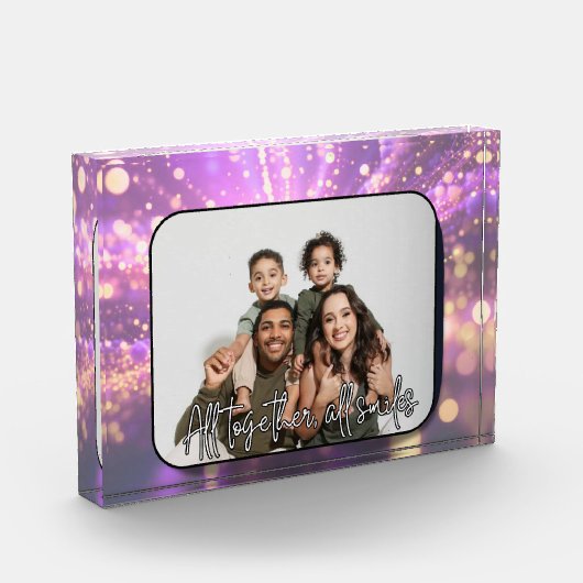All Together All Smiles Benutzerdefinierter Fotobl Fotoblock (Links)
