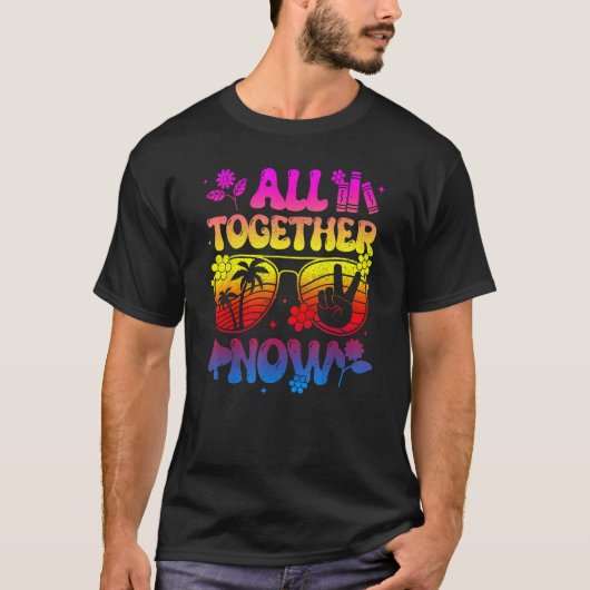 All Together Now Summer Reading 2023 Groovy Book T-Shirt (Vorderseite)