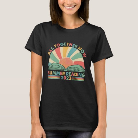 All Together Now Summer Reading 2023 Retro Sun Boo T-Shirt (Vorderseite)