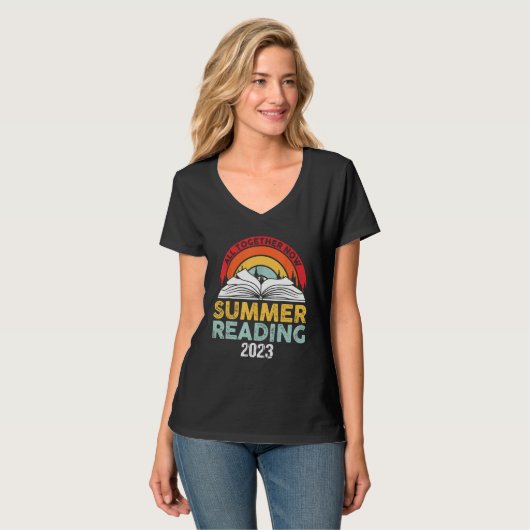 All Together Now Summer Reading Program 2023 Book  T-Shirt (Vorderseite Vollansicht)