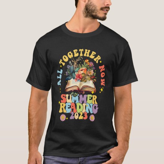 All Together Now Summer Reading Program 2023 Book T-Shirt (Vorderseite)