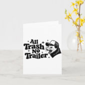All Trash No Trailer Redneck Ironic Ossum Quote Gi Karte (Gelbe Blume)
