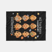 All Turkeys Communicate Differently Thanksgiving A Fleecedecke (Vorderseite (Horizontal))