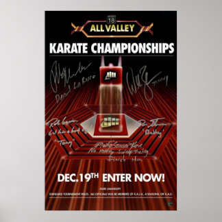All Valley Karate Sign Poster