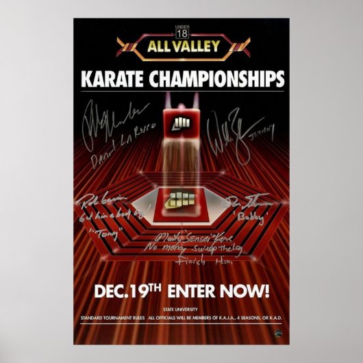 All Valley Karate Sign Poster (Vorne)