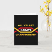 All Valley Karate Turnier Dezember Event Karte (Gelbe Blume)