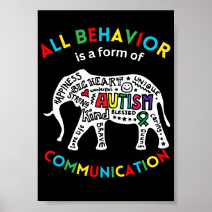 All Verhalten ist eine Form der Kommunikation Lehr Poster