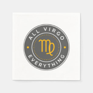 All Virgo Everything Offizielles Logo Cocktail Ser Serviette