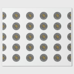 All Virgo Everything Signatur-Muster-Verpackung Geschenkpapier