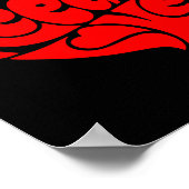 All We Need Is Love Valentine's Day Heart  Poster (Ecke)