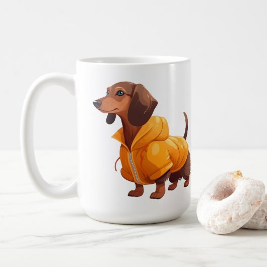 All-Weather Friend Sausage Hund Tasse (Mit Donut)