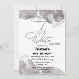All White Party Einladung