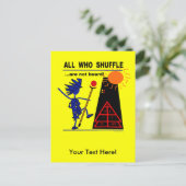 All Who Shuffle...sind nicht an Bord! Postkarte (Stehend Vorderseite)