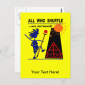 All Who Shuffle...sind nicht an Bord! Postkarte (Vorne/Hinten)