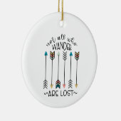 All Who Wander Keramik Ornament (Rechts)