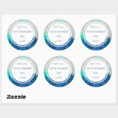 All Who Wander Quote Runder Aufkleber (Blatt)