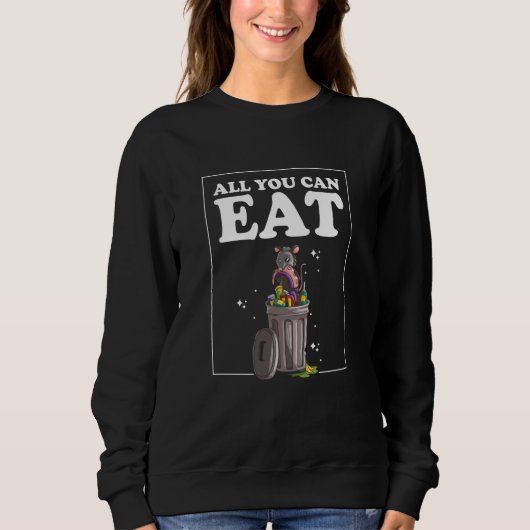 All you can eat on Wheels for Opossum and Possum Sweatshirt (Vorderseite)