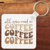 All you need is coffee coffee coffee Keychain Schlüsselanhänger (Rückseite)