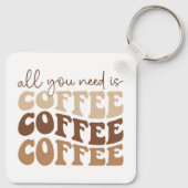All you need is coffee coffee coffee Keychain Schlüsselanhänger (Rückseite)