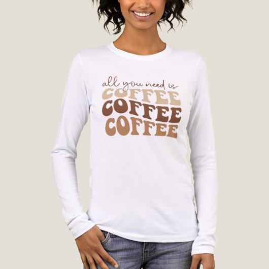 All you need is coffee. Tri-Blend shirt (Vorderseite)