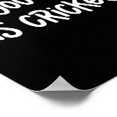 All You Need Is Cricket  Poster (Ecke)