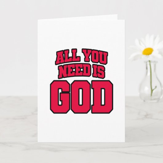 All you need is God Karte (Kleine Pflanze)