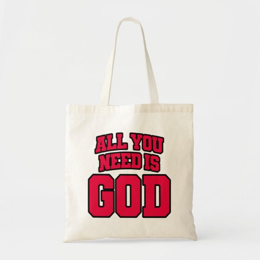 All you need is God Tragetasche (Vorne)