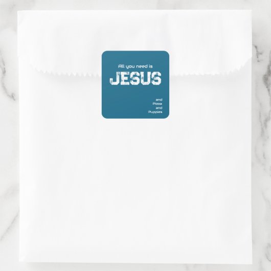 All You Need is Jesus Sticker 2 (Tasche)