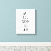 All you need is less leinwanddruck (Insitu (Holzboden))